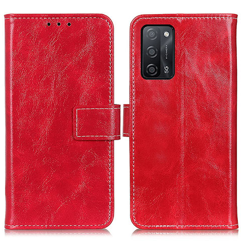 Coque Portefeuille Livre Cuir Etui Clapet K04Z pour Oppo A55 5G Rouge