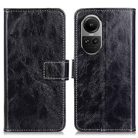 Coque Portefeuille Livre Cuir Etui Clapet K04Z pour Oppo Reno10 Pro 5G Noir