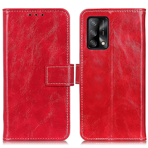 Coque Portefeuille Livre Cuir Etui Clapet K04Z pour Oppo Reno6 Lite Rouge