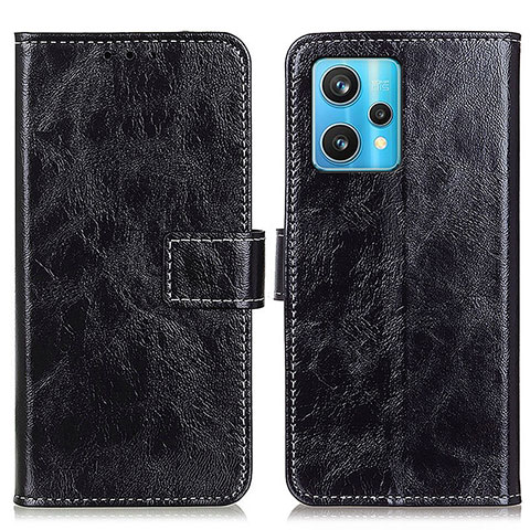 Coque Portefeuille Livre Cuir Etui Clapet K04Z pour Realme 9 4G Noir