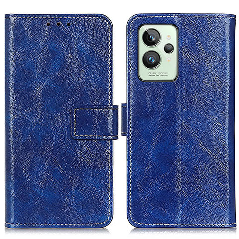 Coque Portefeuille Livre Cuir Etui Clapet K04Z pour Realme GT2 Pro 5G Bleu