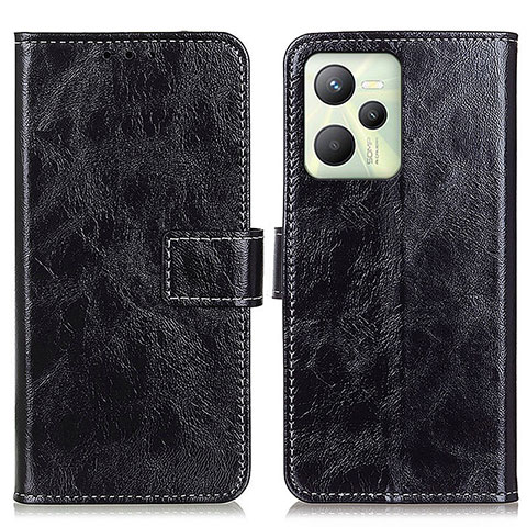 Coque Portefeuille Livre Cuir Etui Clapet K04Z pour Realme Narzo 50A Prime Noir