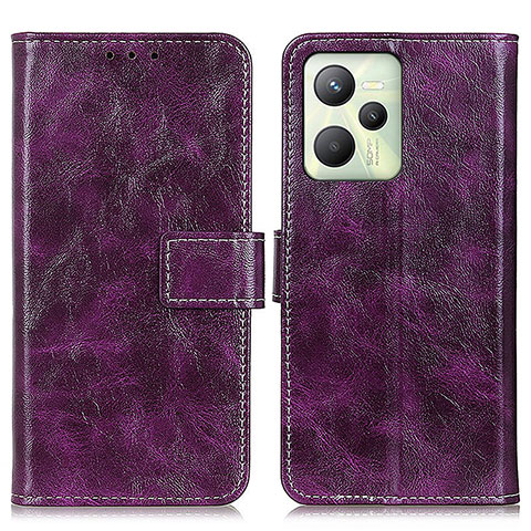 Coque Portefeuille Livre Cuir Etui Clapet K04Z pour Realme Narzo 50A Prime Violet