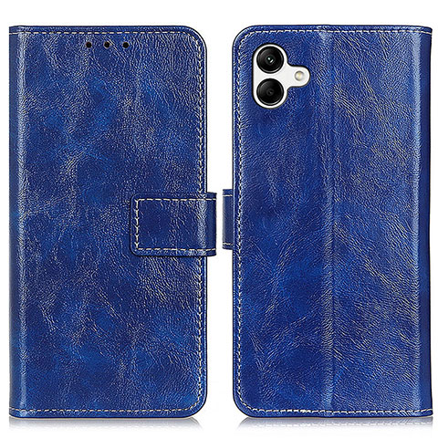 Coque Portefeuille Livre Cuir Etui Clapet K04Z pour Samsung Galaxy M04 Bleu