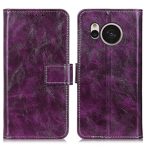 Coque Portefeuille Livre Cuir Etui Clapet K04Z pour Sharp Aquos Sense7 Plus Violet