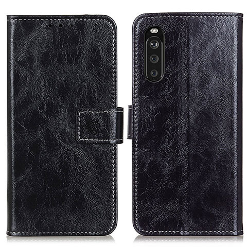 Coque Portefeuille Livre Cuir Etui Clapet K04Z pour Sony Xperia 10 III Noir