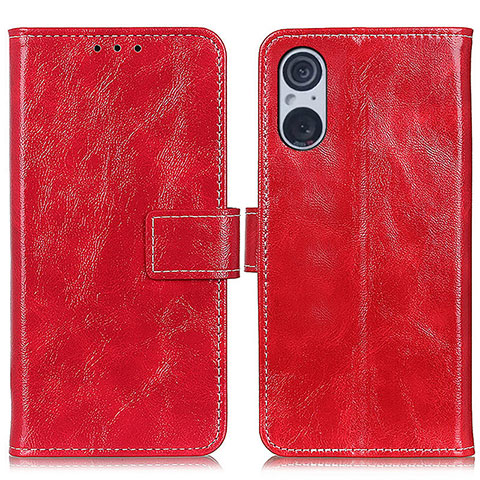 Coque Portefeuille Livre Cuir Etui Clapet K04Z pour Sony Xperia 5 V Rouge