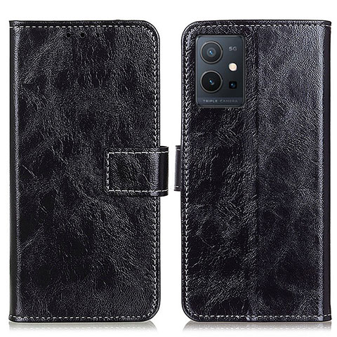 Coque Portefeuille Livre Cuir Etui Clapet K04Z pour Vivo Y33e 5G Noir