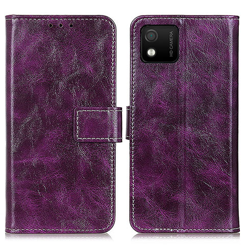 Coque Portefeuille Livre Cuir Etui Clapet K04Z pour Wiko Y52 Violet