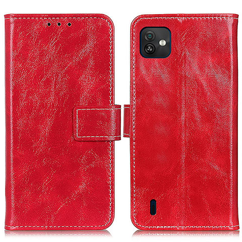 Coque Portefeuille Livre Cuir Etui Clapet K04Z pour Wiko Y82 Rouge