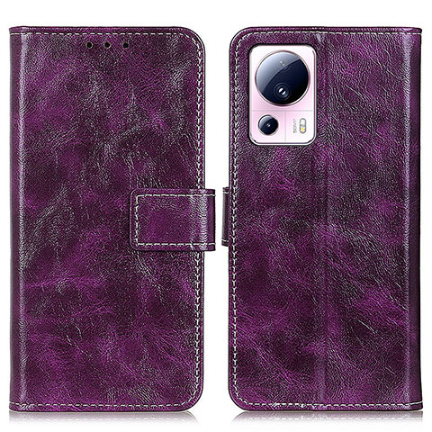 Coque Portefeuille Livre Cuir Etui Clapet K04Z pour Xiaomi Civi 2 5G Violet