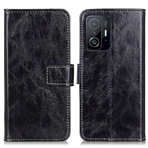 Coque Portefeuille Livre Cuir Etui Clapet K04Z pour Xiaomi Mi 11T Pro 5G Noir