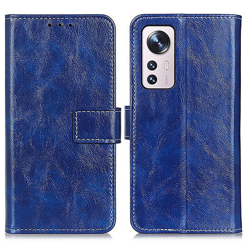 Coque Portefeuille Livre Cuir Etui Clapet K04Z pour Xiaomi Mi 12 5G Bleu