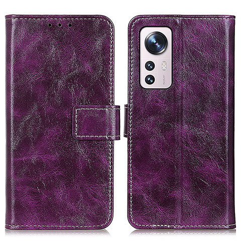 Coque Portefeuille Livre Cuir Etui Clapet K04Z pour Xiaomi Mi 12 5G Violet