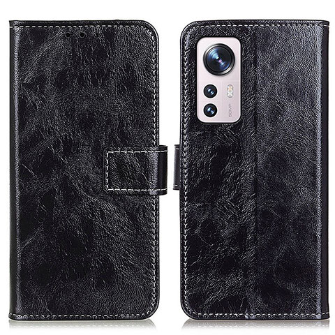 Coque Portefeuille Livre Cuir Etui Clapet K04Z pour Xiaomi Mi 12 Lite 5G Noir