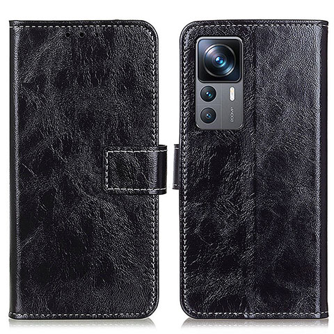 Coque Portefeuille Livre Cuir Etui Clapet K04Z pour Xiaomi Mi 12T Pro 5G Noir