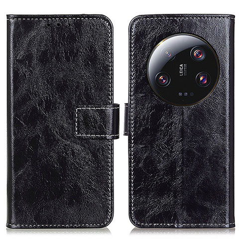 Coque Portefeuille Livre Cuir Etui Clapet K04Z pour Xiaomi Mi 13 Ultra 5G Noir