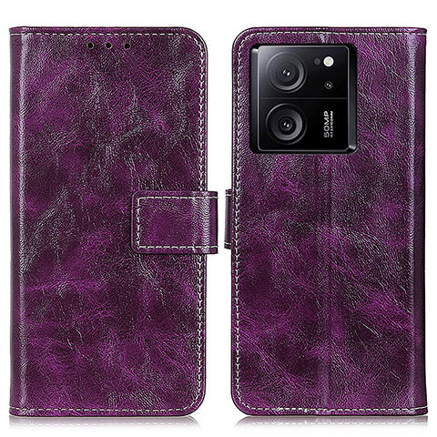 Coque Portefeuille Livre Cuir Etui Clapet K04Z pour Xiaomi Mi 13T 5G Violet