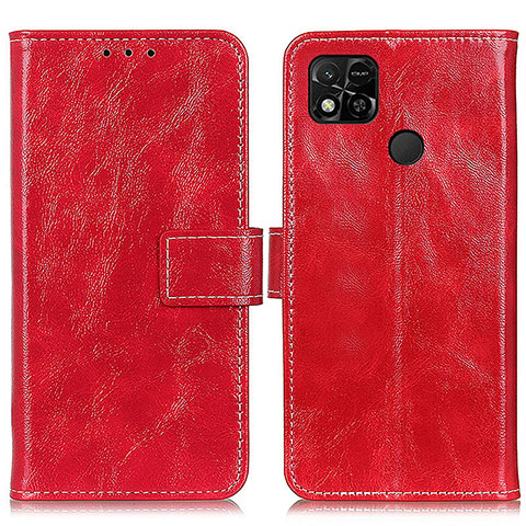 Coque Portefeuille Livre Cuir Etui Clapet K04Z pour Xiaomi POCO C3 Rouge