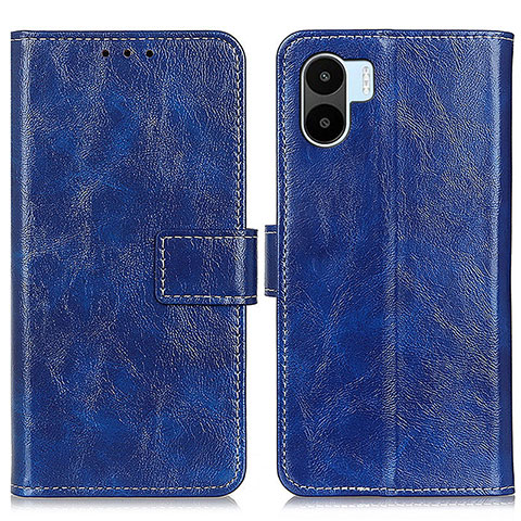 Coque Portefeuille Livre Cuir Etui Clapet K04Z pour Xiaomi Poco C50 Bleu