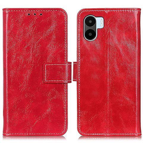 Coque Portefeuille Livre Cuir Etui Clapet K04Z pour Xiaomi Poco C50 Rouge