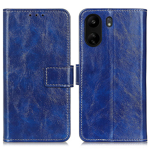 Coque Portefeuille Livre Cuir Etui Clapet K04Z pour Xiaomi Poco C65 Bleu