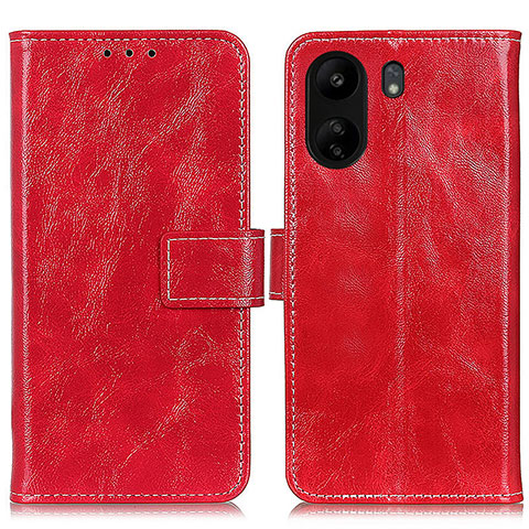 Coque Portefeuille Livre Cuir Etui Clapet K04Z pour Xiaomi Poco C65 Rouge