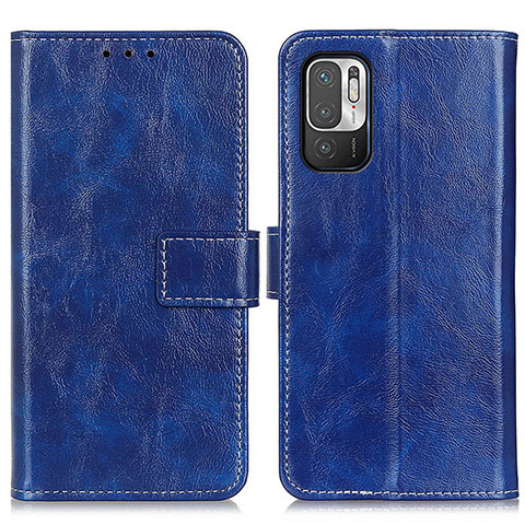 Coque Portefeuille Livre Cuir Etui Clapet K04Z pour Xiaomi POCO M3 Pro 5G Bleu