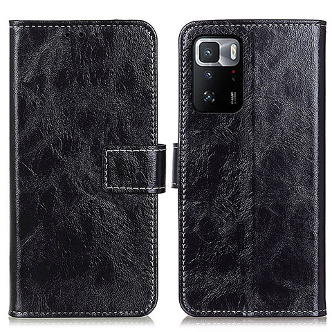 Coque Portefeuille Livre Cuir Etui Clapet K04Z pour Xiaomi Poco X3 GT 5G Noir