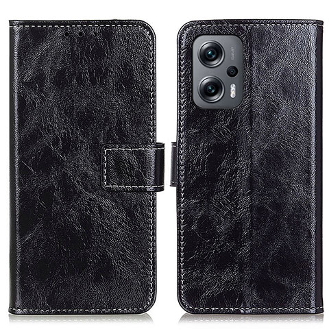 Coque Portefeuille Livre Cuir Etui Clapet K04Z pour Xiaomi Poco X4 GT 5G Noir