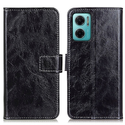 Coque Portefeuille Livre Cuir Etui Clapet K04Z pour Xiaomi Redmi 10 Prime Plus 5G Noir