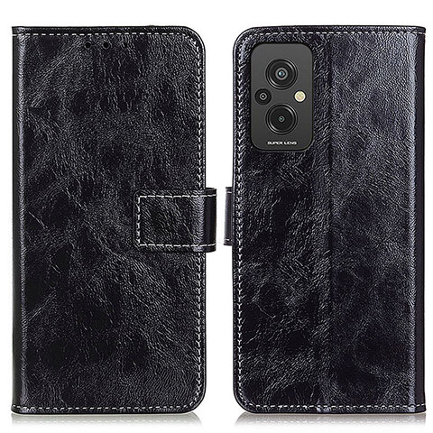 Coque Portefeuille Livre Cuir Etui Clapet K04Z pour Xiaomi Redmi 11 Prime 4G Noir