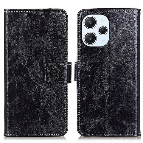 Coque Portefeuille Livre Cuir Etui Clapet K04Z pour Xiaomi Redmi 12 4G Noir