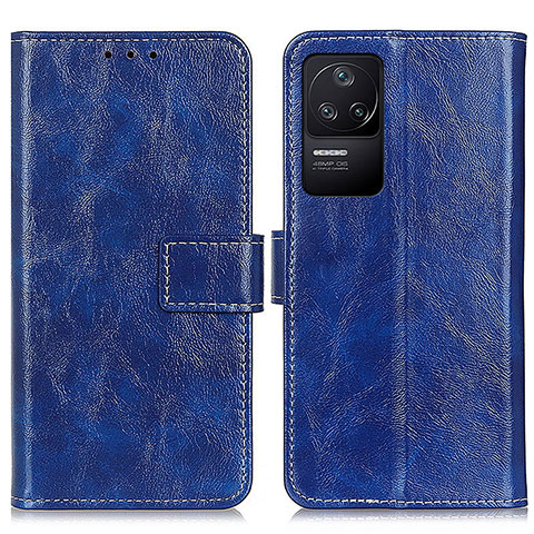 Coque Portefeuille Livre Cuir Etui Clapet K04Z pour Xiaomi Redmi K40S 5G Bleu