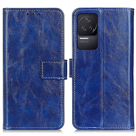 Coque Portefeuille Livre Cuir Etui Clapet K04Z pour Xiaomi Redmi K50 5G Bleu