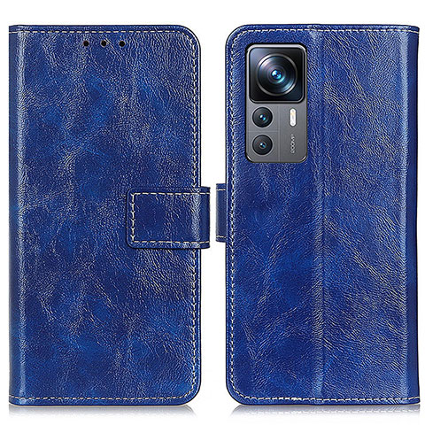 Coque Portefeuille Livre Cuir Etui Clapet K04Z pour Xiaomi Redmi K50 Ultra 5G Bleu