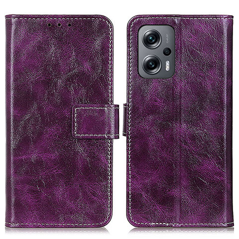 Coque Portefeuille Livre Cuir Etui Clapet K04Z pour Xiaomi Redmi K50i 5G Violet