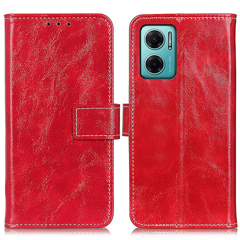 Coque Portefeuille Livre Cuir Etui Clapet K04Z pour Xiaomi Redmi Note 11E 5G Rouge