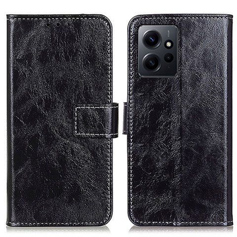 Coque Portefeuille Livre Cuir Etui Clapet K04Z pour Xiaomi Redmi Note 12 4G Noir