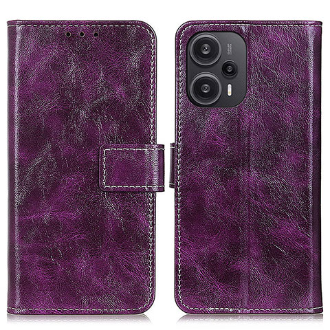 Coque Portefeuille Livre Cuir Etui Clapet K04Z pour Xiaomi Redmi Note 12 Turbo 5G Violet