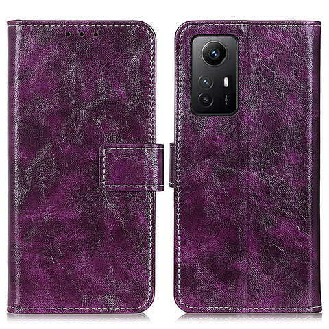 Coque Portefeuille Livre Cuir Etui Clapet K04Z pour Xiaomi Redmi Note 12S Violet