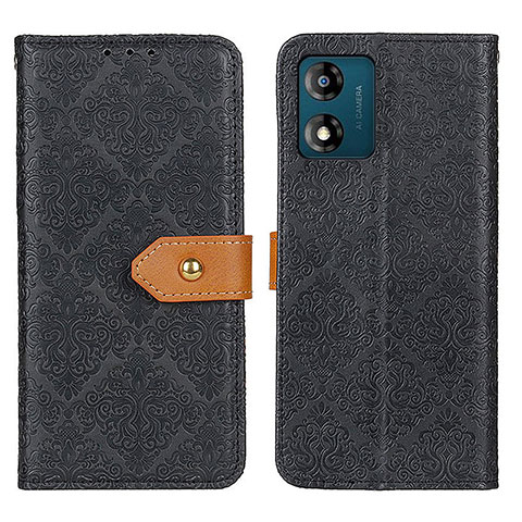 Coque Portefeuille Livre Cuir Etui Clapet K05Z pour Motorola Moto E13 Noir