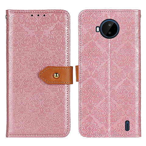 Coque Portefeuille Livre Cuir Etui Clapet K05Z pour Nokia C20 Plus Rose