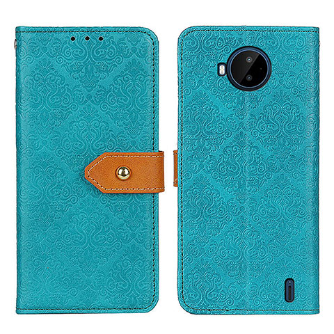 Coque Portefeuille Livre Cuir Etui Clapet K05Z pour Nokia C20 Plus Vert