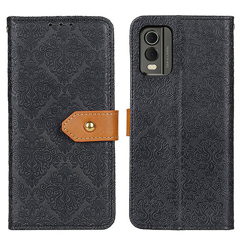 Coque Portefeuille Livre Cuir Etui Clapet K05Z pour Nokia C210 Noir