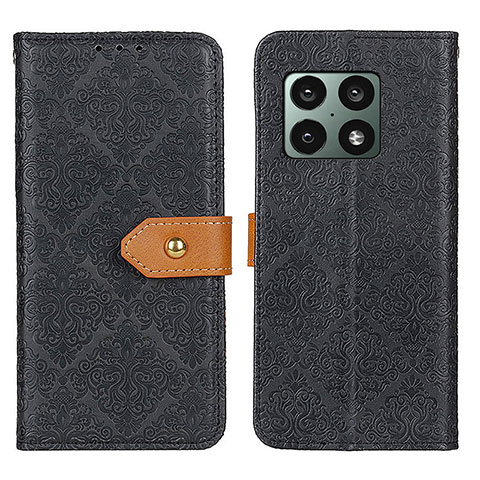 Coque Portefeuille Livre Cuir Etui Clapet K05Z pour OnePlus 10 Pro 5G Noir