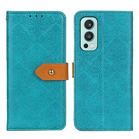 Coque Portefeuille Livre Cuir Etui Clapet K05Z pour OnePlus Nord 2 5G Vert