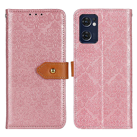 Coque Portefeuille Livre Cuir Etui Clapet K05Z pour OnePlus Nord CE 2 5G Rose