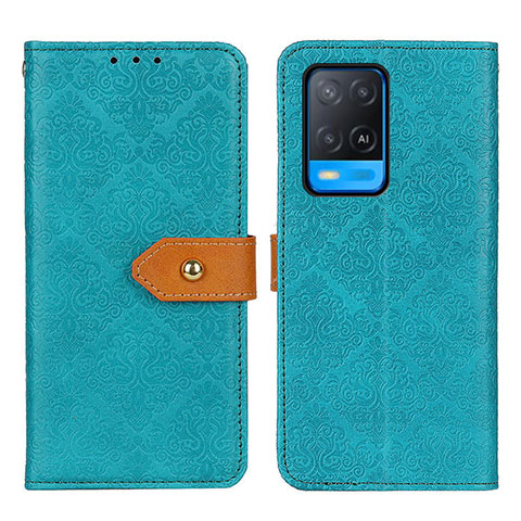 Coque Portefeuille Livre Cuir Etui Clapet K05Z pour Oppo A54 4G Vert