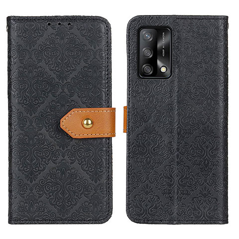 Coque Portefeuille Livre Cuir Etui Clapet K05Z pour Oppo A74 4G Noir